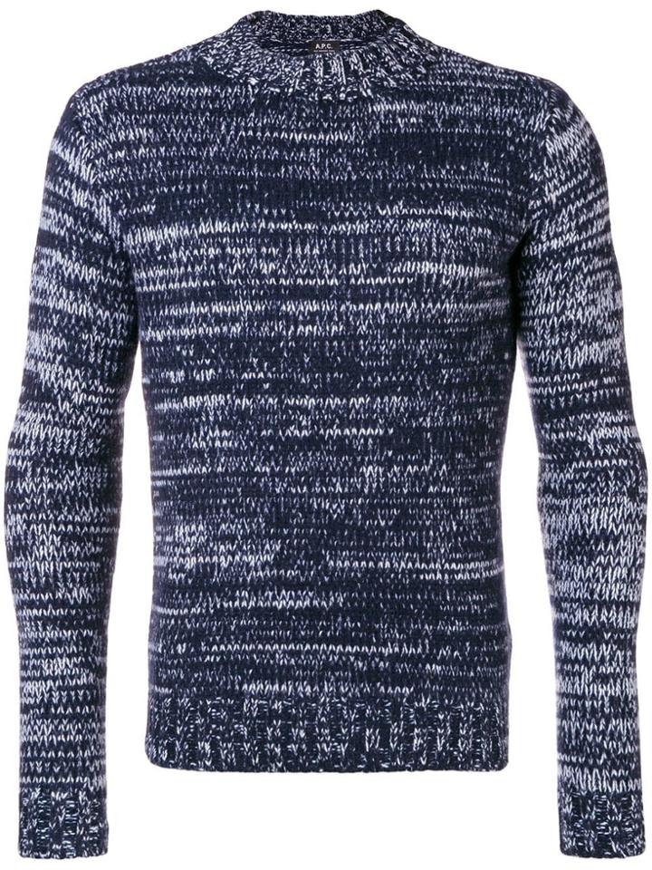 A.p.c. Knitted Jumper - Blue