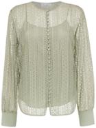 Nk Silk Layered Shirt - Green