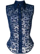 Miu Miu Logo Intarsia Jumper - Blue