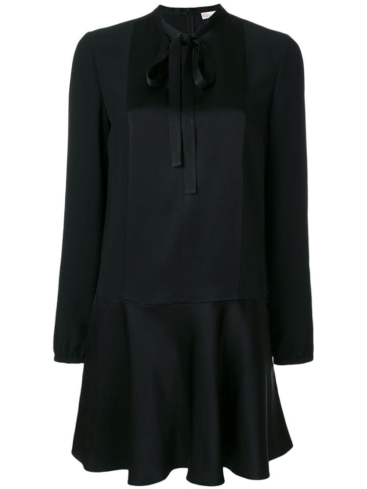 Red Valentino Long-sleeved Dress - Black