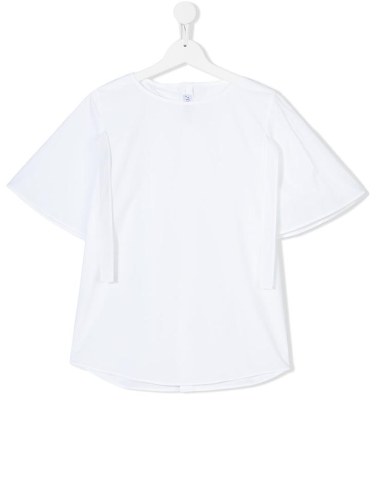 Simonetta Hanging Tie Detail Top - White