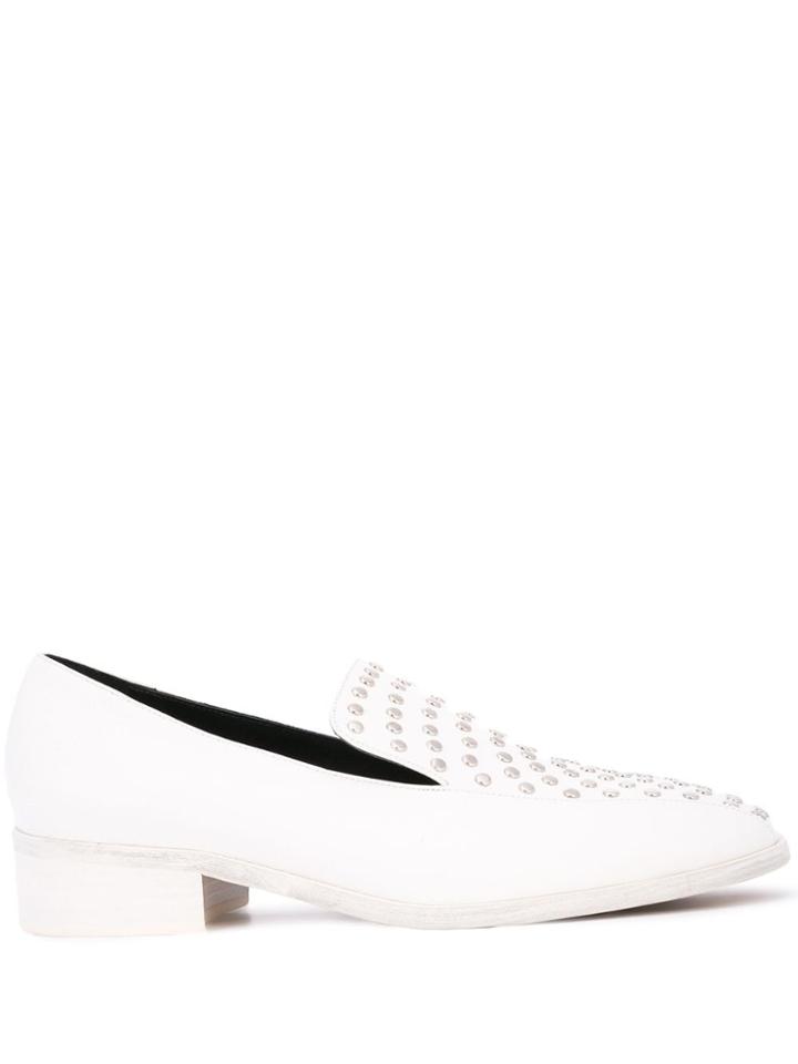 Rachel Comey Stud-embellished Loafers - White