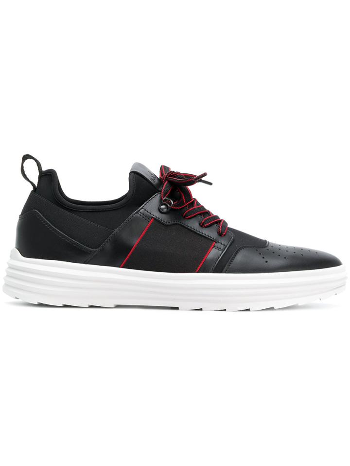 Hogan Panelled Sporty Sneakers - Black