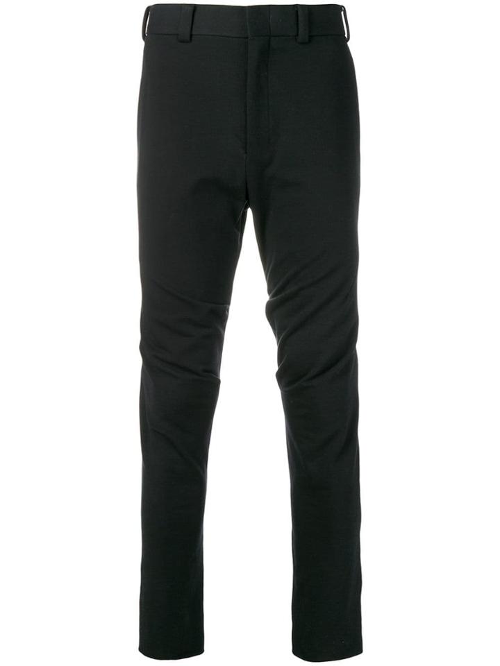 Devoa Skinny Stretch Trousers - Black