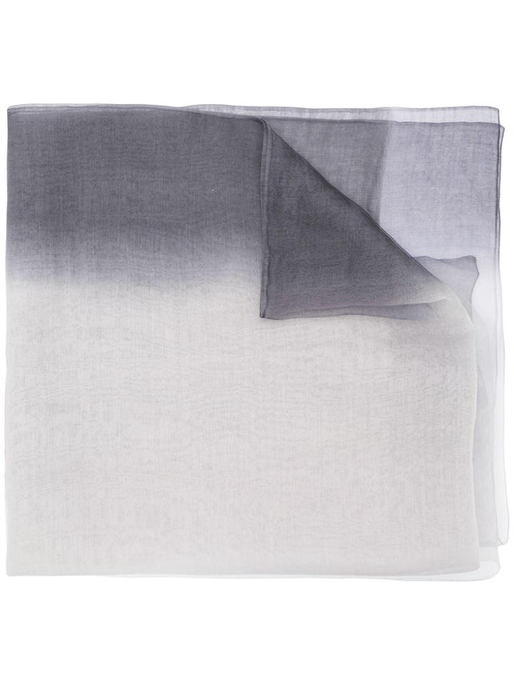 Emporio Armani Transparency Scarf - Grey