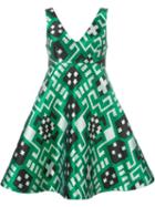 P.a.r.o.s.h. Geometric Print Flared Dress