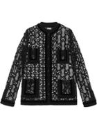 Gucci Gg Macramé Jacket - Black