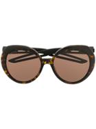 Balenciaga Eyewear Round Frame Sunglasses - Brown