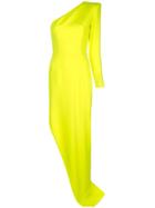 Alex Perry Structured One-shoulder Gown - Yellow
