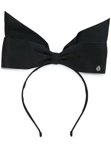Maison Michel 'akiko' Bow Headband - Black