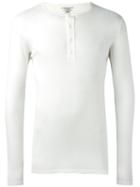 Majestic Filatures Henley Longsleeved T-shirt, Men's, Size: Xl, Nude/neutrals, Cotton/cashmere