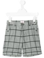 Il Gufo - Checked Bermuda Short - Kids - Polyester/viscose/elastodiene - 5 Yrs, Grey