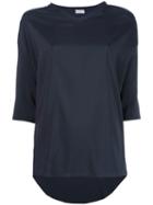 Brunello Cucinelli Elongated Back T-shirt, Size: Xxl, Black, Silk/spandex/elastane