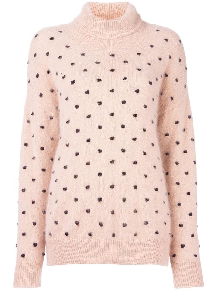 Giamba Polka Dot Jumper, Women's, Size: 38, Pink/purple, Angora/polyamide/virgin Wool