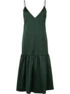 Le Ciel Bleu V-neck Flared Dress - Green