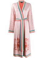 Alanui Hawaiian Map Silk Cardigan - Orange
