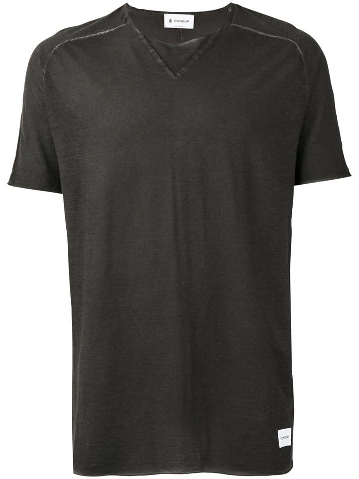 Dondup - Classic T-shirt - Men - Cotton - L, Grey, Cotton