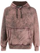 United Standard Drawstring Tie-dye Hoodie - Brown