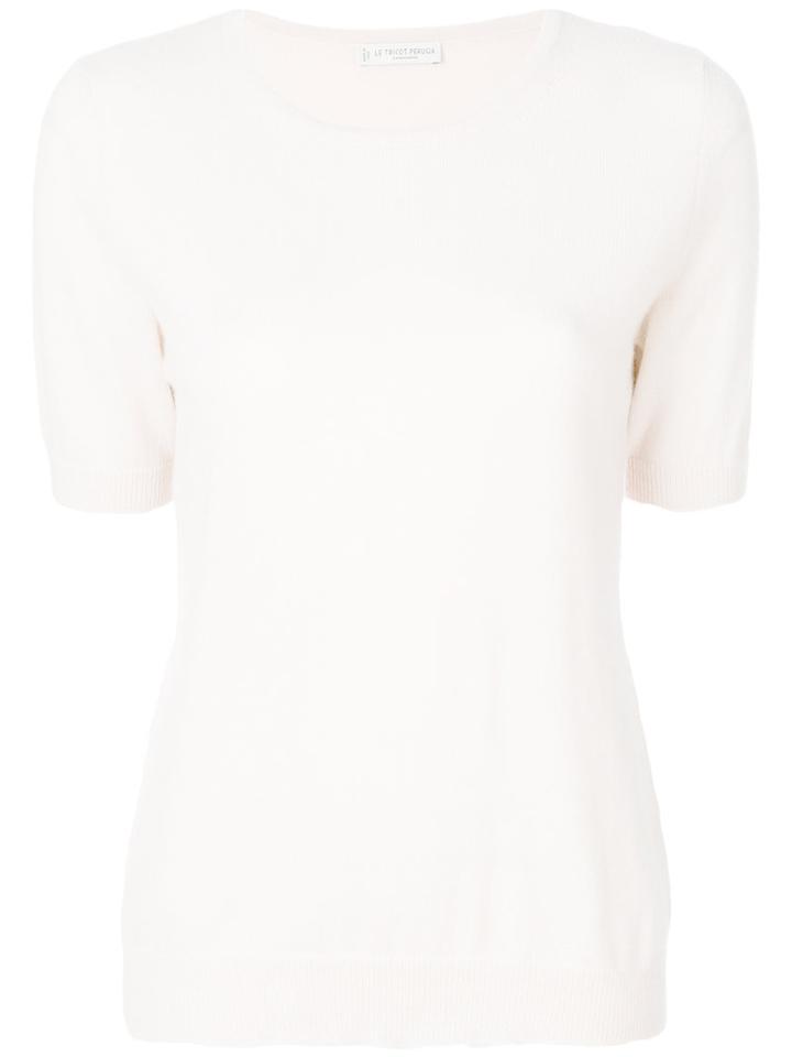 Le Tricot Perugia - Cashmere Top - Women - Cashmere - Xl, Pink/purple, Cashmere