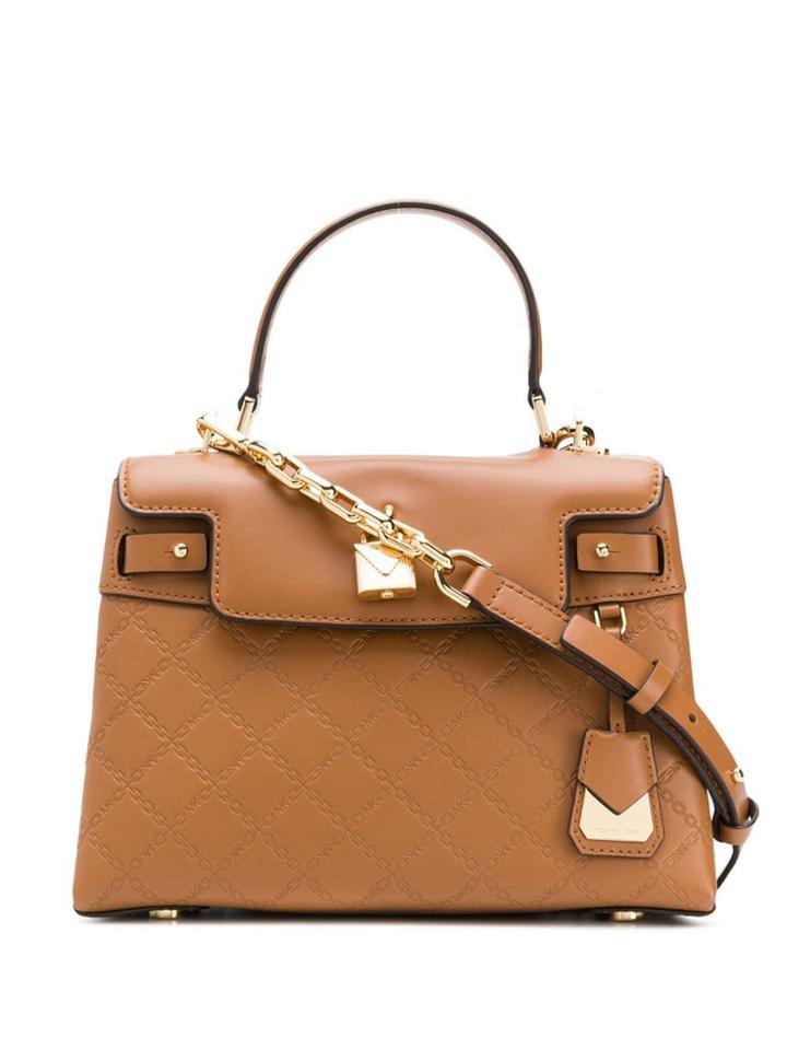 Michael Michael Kors Gramercy Chain-embossed Bag - Brown