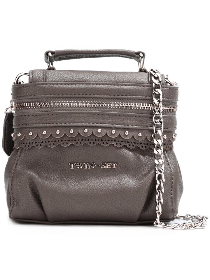 Twin-set Removable Chain Strap Tote