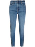 Rag & Bone Cropped Jeans With Side Zips - Blue