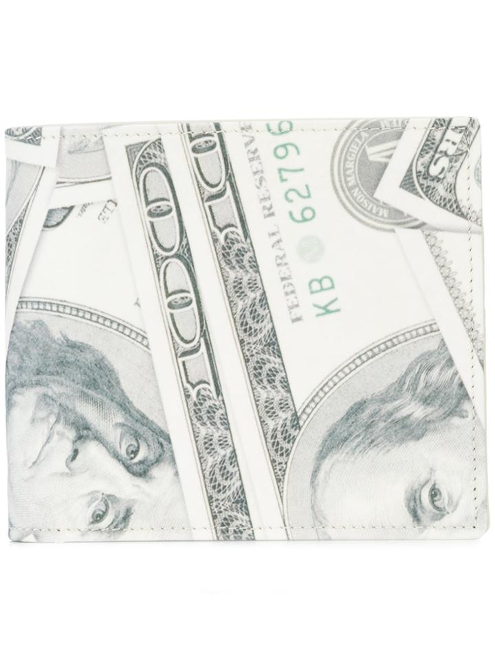 Maison Margiela Dollar Print Billfold Wallet - Green
