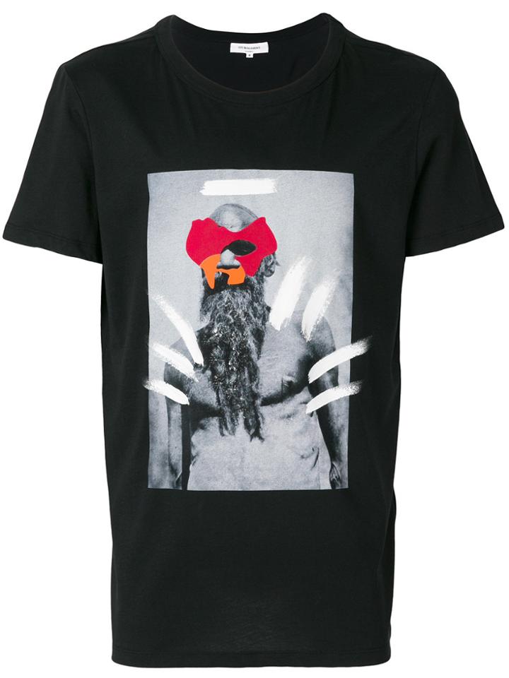 Les Benjamins Central Patch T-shirt - Black