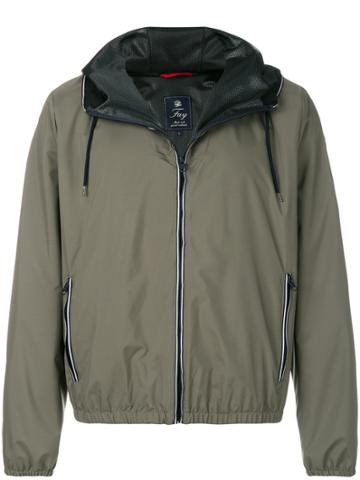 Fay Contrasting Profiles Jacket - Grey