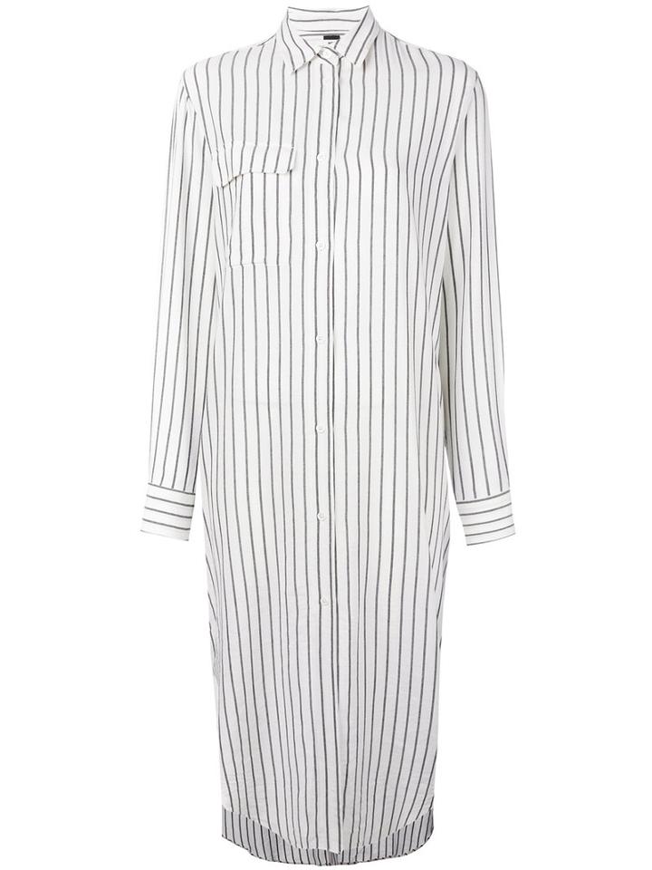 Hope - Striped Shirt Dress - Women - Linen/flax/viscose - 34, White, Linen/flax/viscose