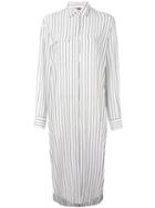 Hope - Striped Shirt Dress - Women - Linen/flax/viscose - 34, White, Linen/flax/viscose