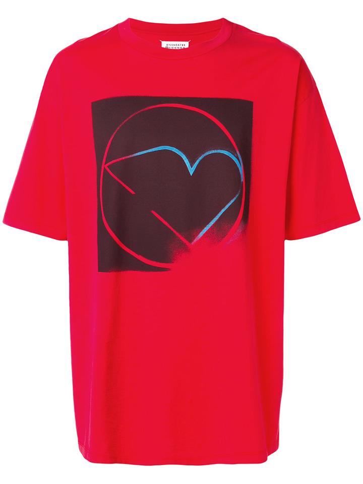 Maison Margiela - Graphic Print T-shirt - Men - Cotton - 48, Red, Cotton