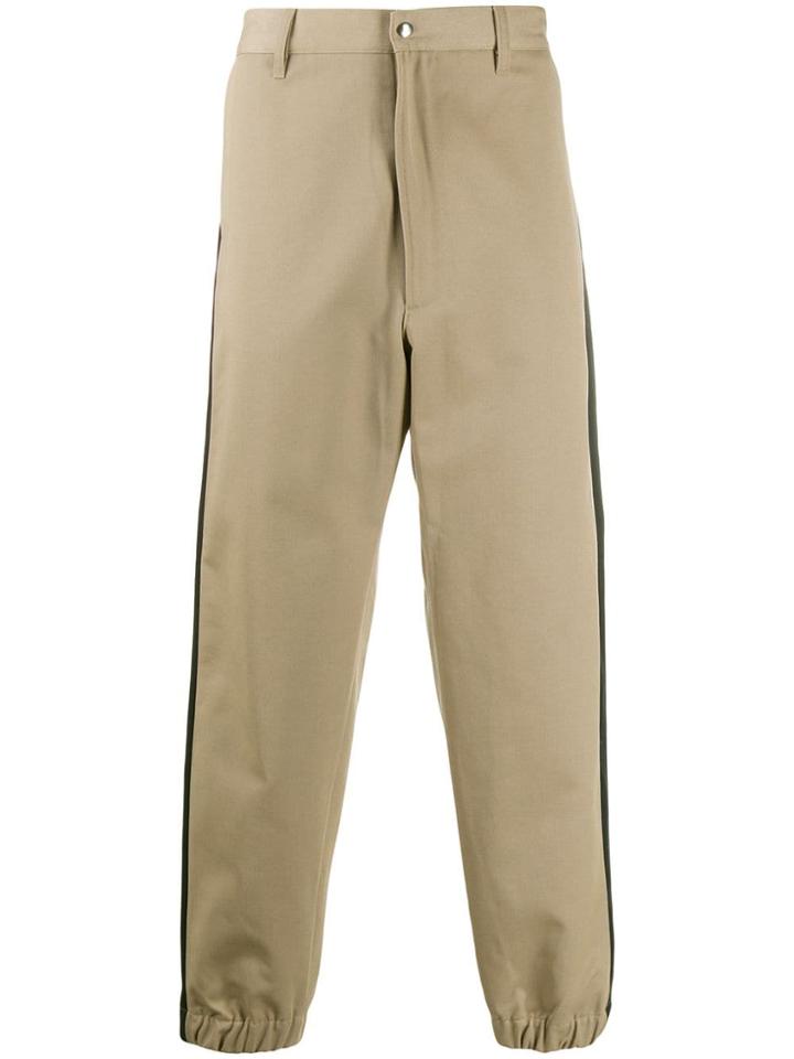 Diesel Contrast Stripe Trousers - Neutrals