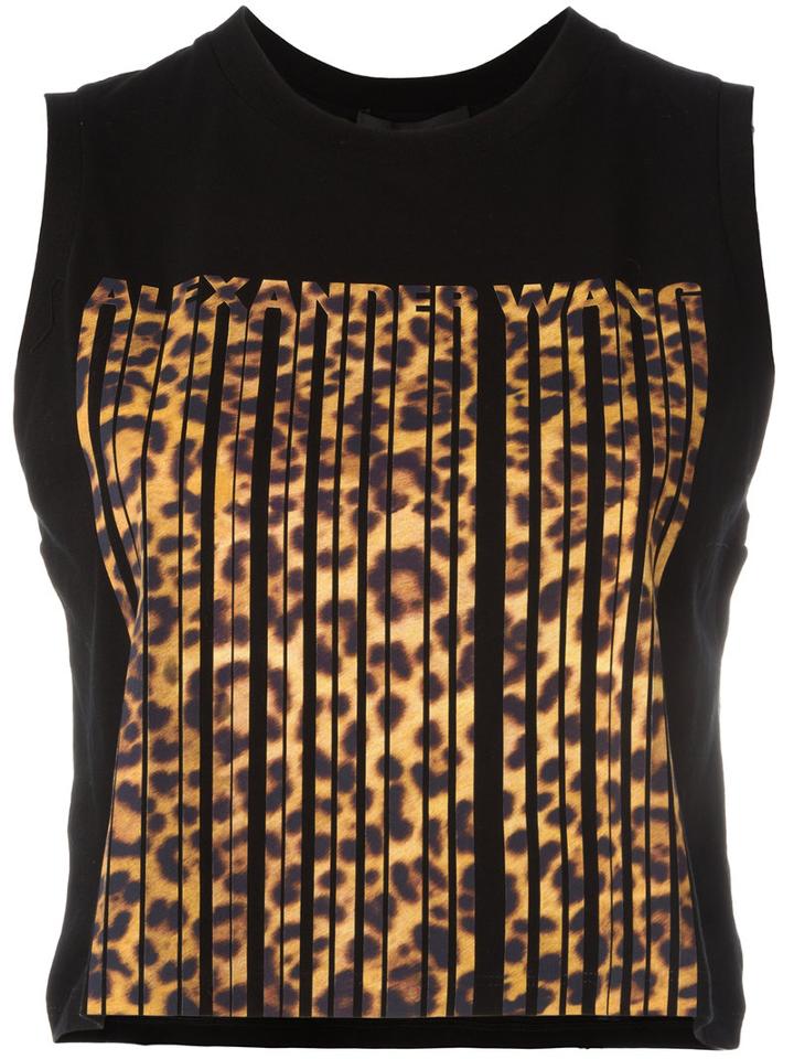 Alexander Wang - Bonded Barcode Top - Women - Cotton - S, Black, Cotton