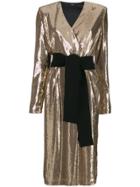P.a.r.o.s.h. Sequin Cocktail Dress - Gold