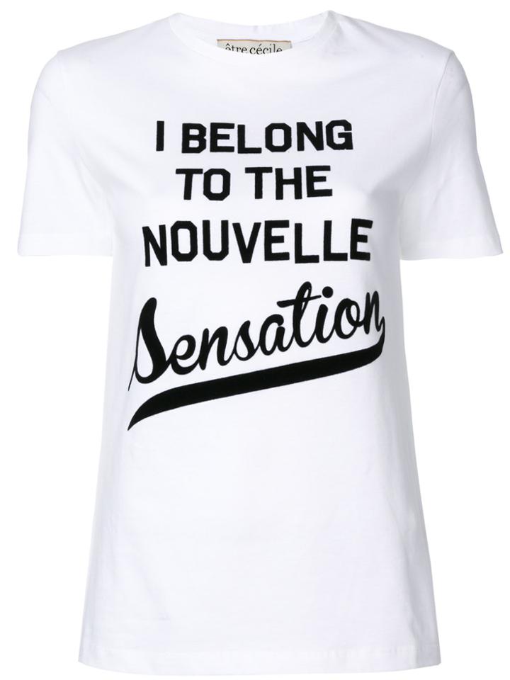 Être Cécile Graphic Printed T-shirt - White