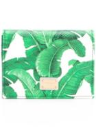 Dolce & Gabbana 'dauphine' Banana Leaf Print Wallet