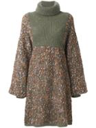 Chloé - Cocoon Sweater Dress - Women - Silk/polyamide/mohair/wool - M, Green, Silk/polyamide/mohair/wool