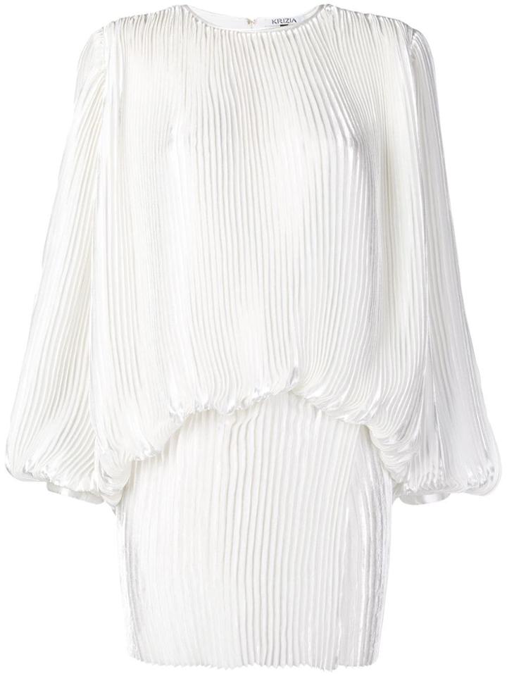 Krizia Pleated Top - White