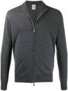 Eleventy Zipped Fitted Sweatshirt - Grey