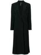Norma Kamali Single Breasted Long Coat - Black