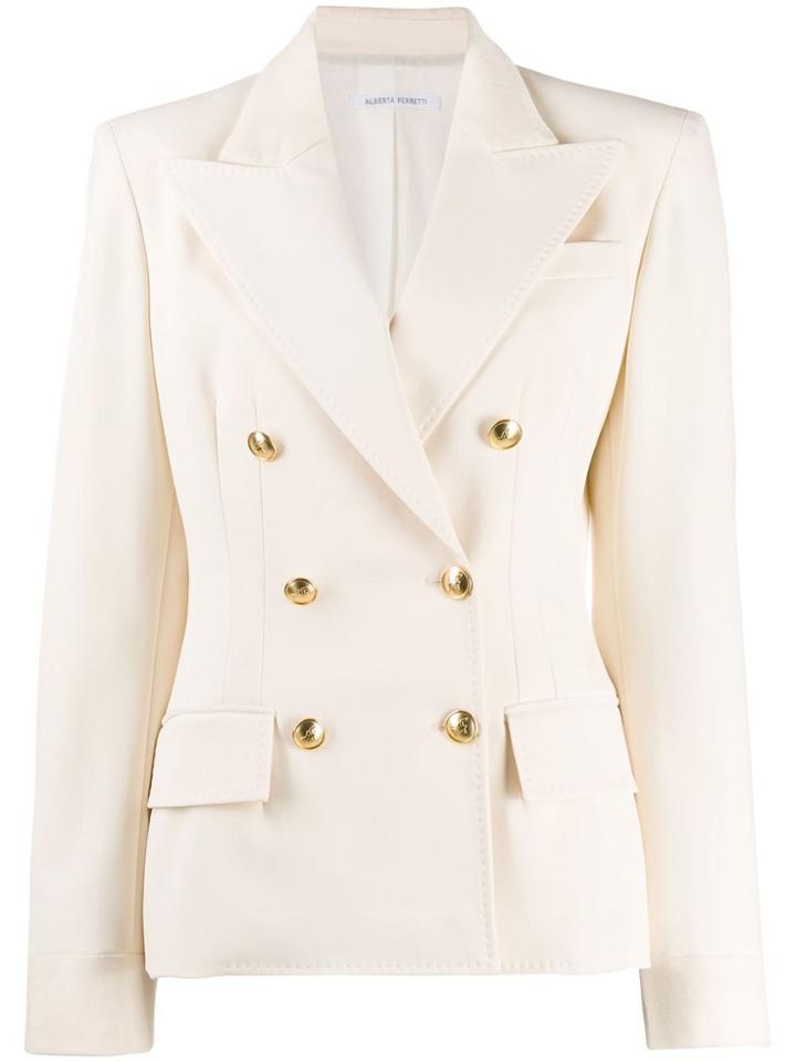 Alberta Ferretti Double-breasted Blazer - White