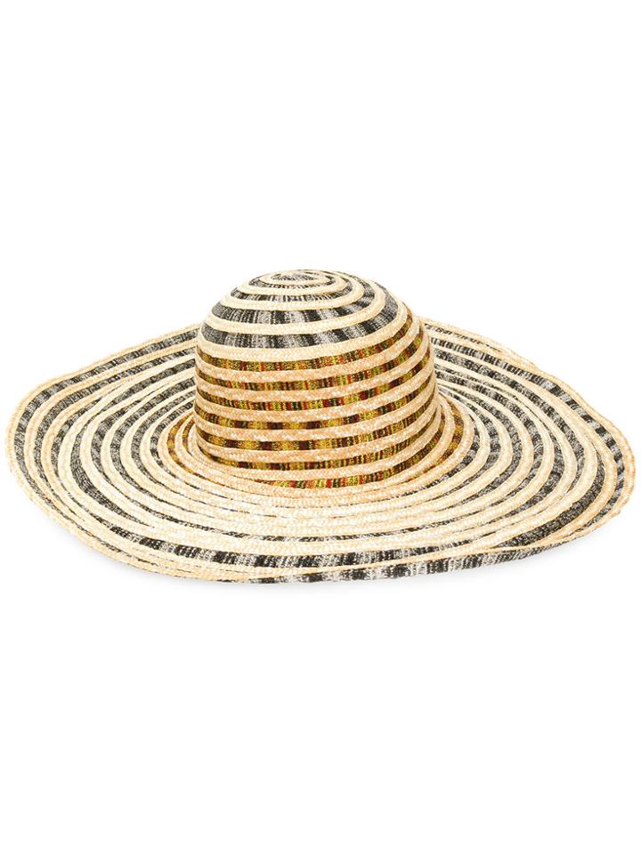 Missoni Mare Striped Sun Hat - Nude & Neutrals