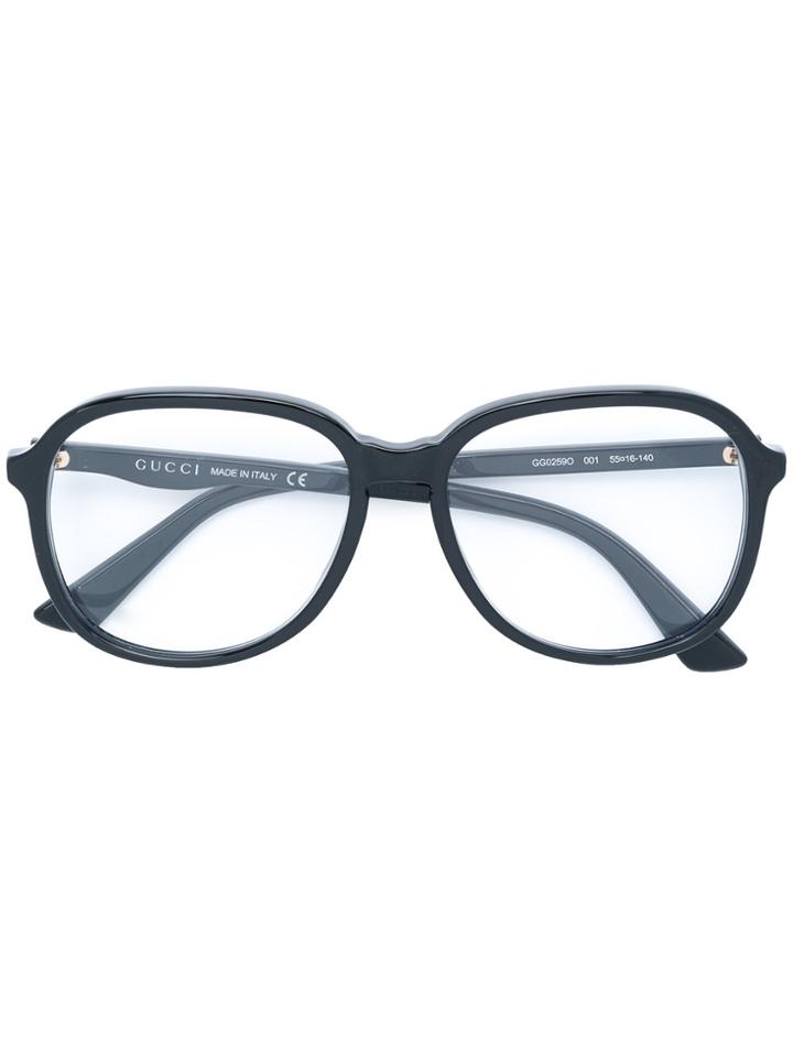 Gucci Eyewear Oversized Glasses - Black