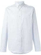 Ami Alexandre Mattiussi Checked Shirt, Men's, Size: 40, White, Cotton