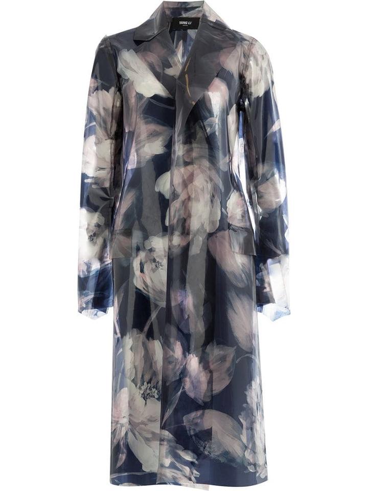 Yang Li Open-front 'ghost' Coat - Black