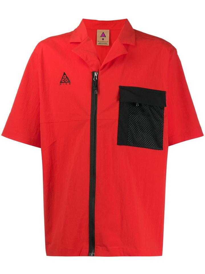 Nike Acg Short Sleeve Shirt-jacket - Orange