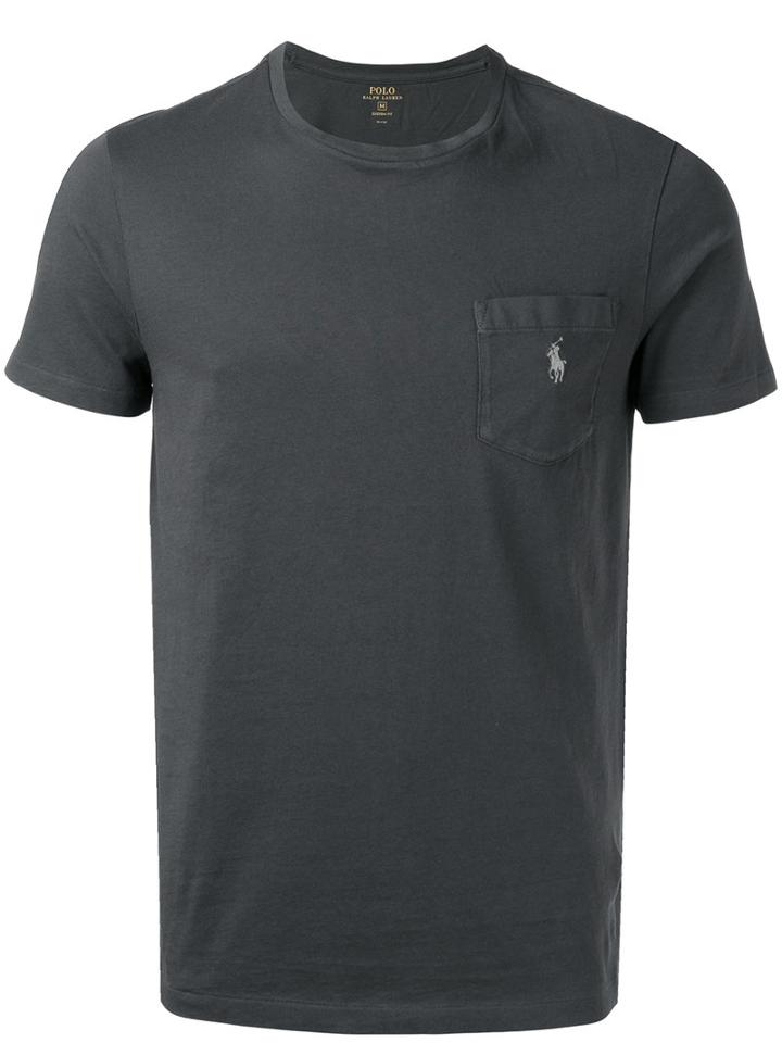 Polo Ralph Lauren Patch Pocket T-shirt, Men's, Size: Large, Grey, Cotton