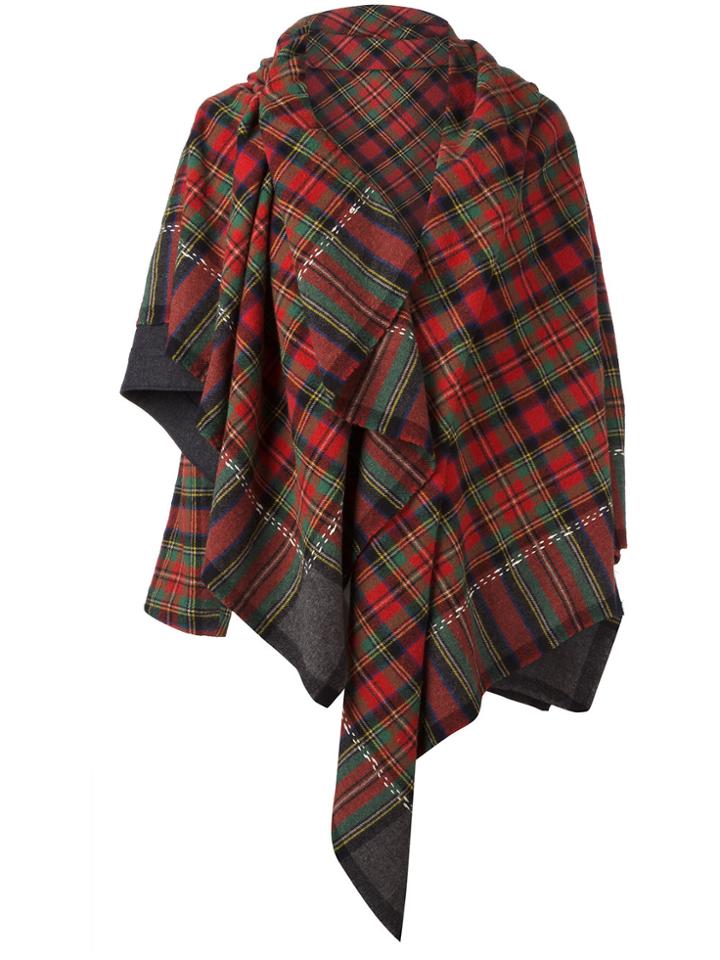 Comme Des Garçons Vintage Deconstructed Shrug Cape - Red