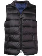 Paoloni Quilted Gilet - Black
